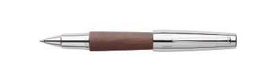 Faber-Castell E-motion pearwood chrome/dark brown rollerball 