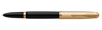 Parker 51 Premium DeLuxe Black Fountain pen Medium -18K